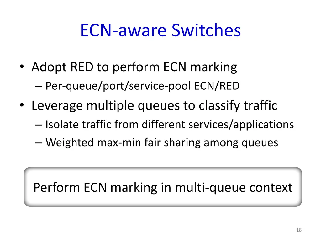 ecn aware switches 9