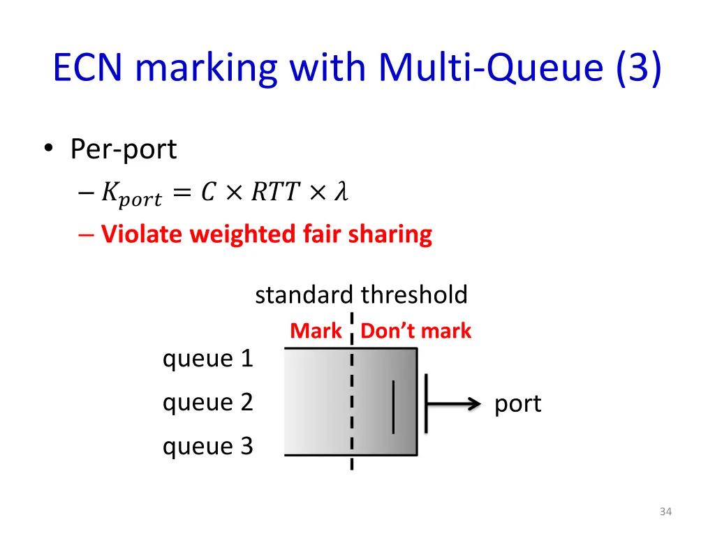 ecn marking with multi queue 3 1