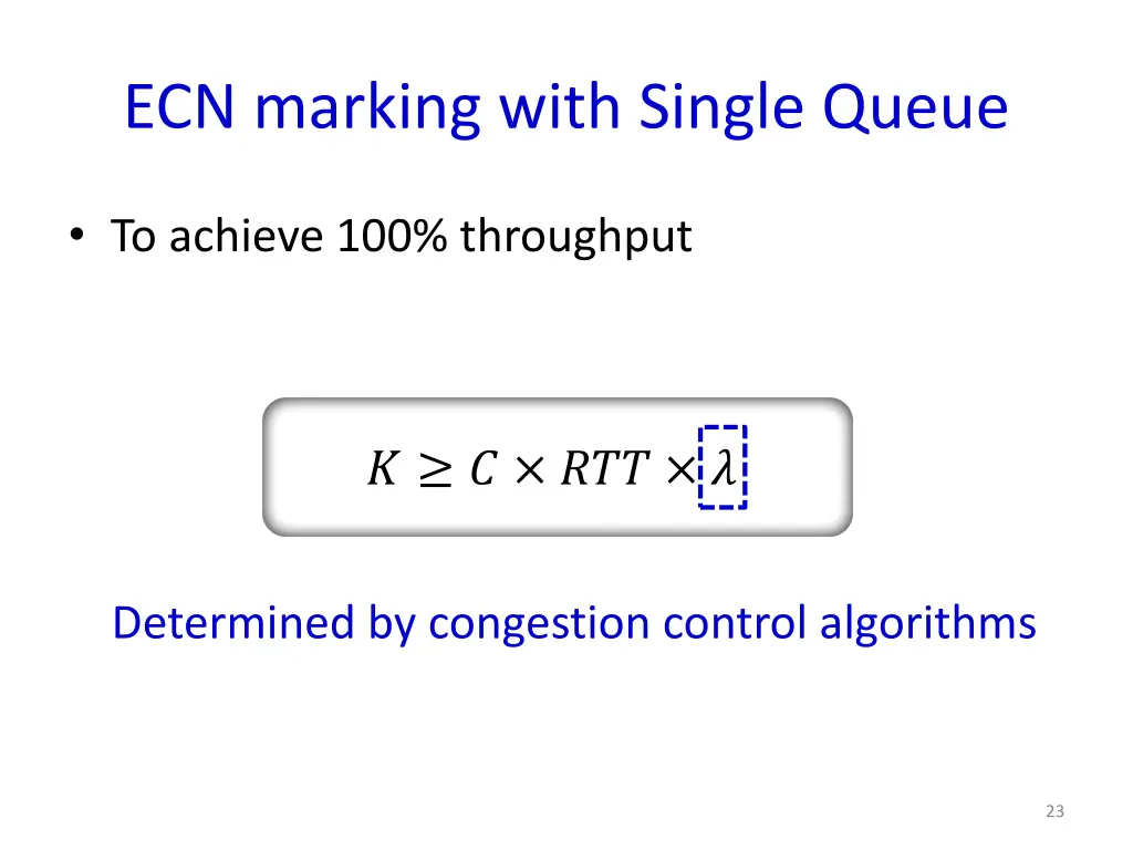 ecn marking with single queue 4