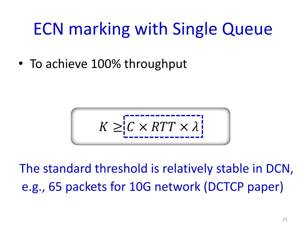 ecn marking with single queue 6