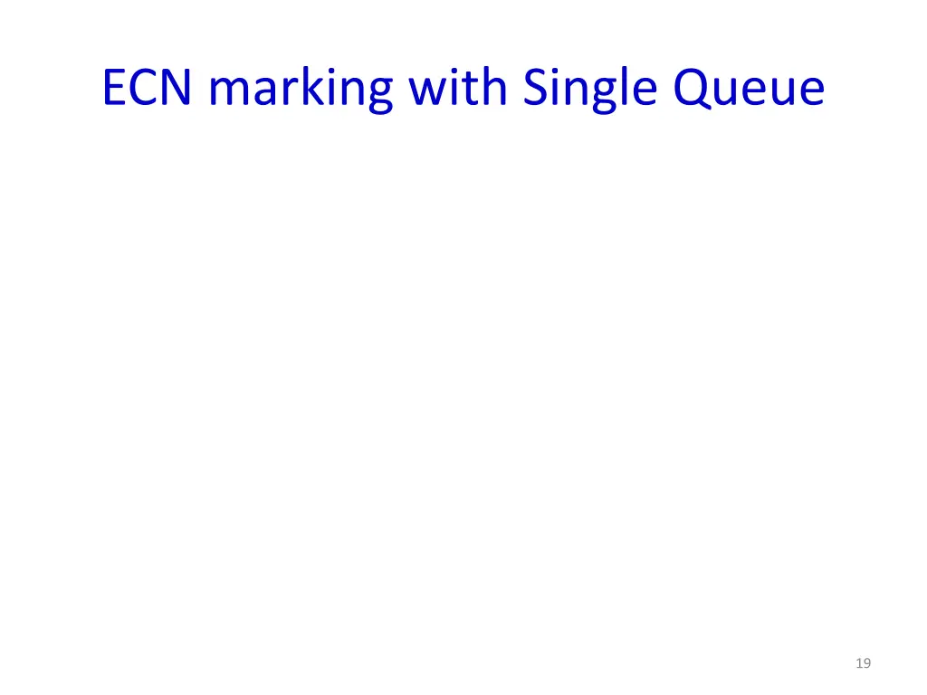 ecn marking with single queue