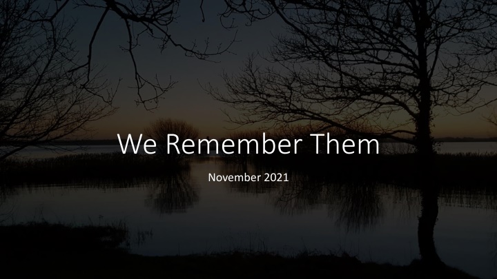 we remember them