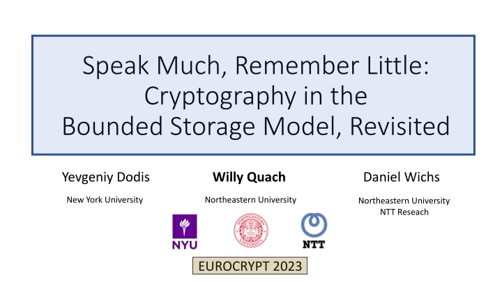 speak much remember little cryptography