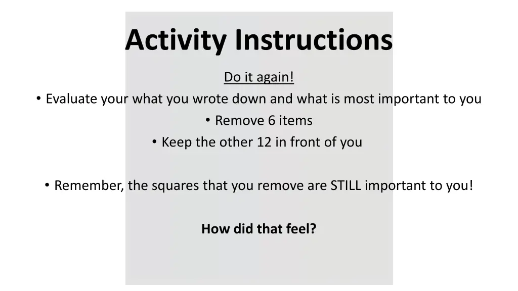 activity instructions 3