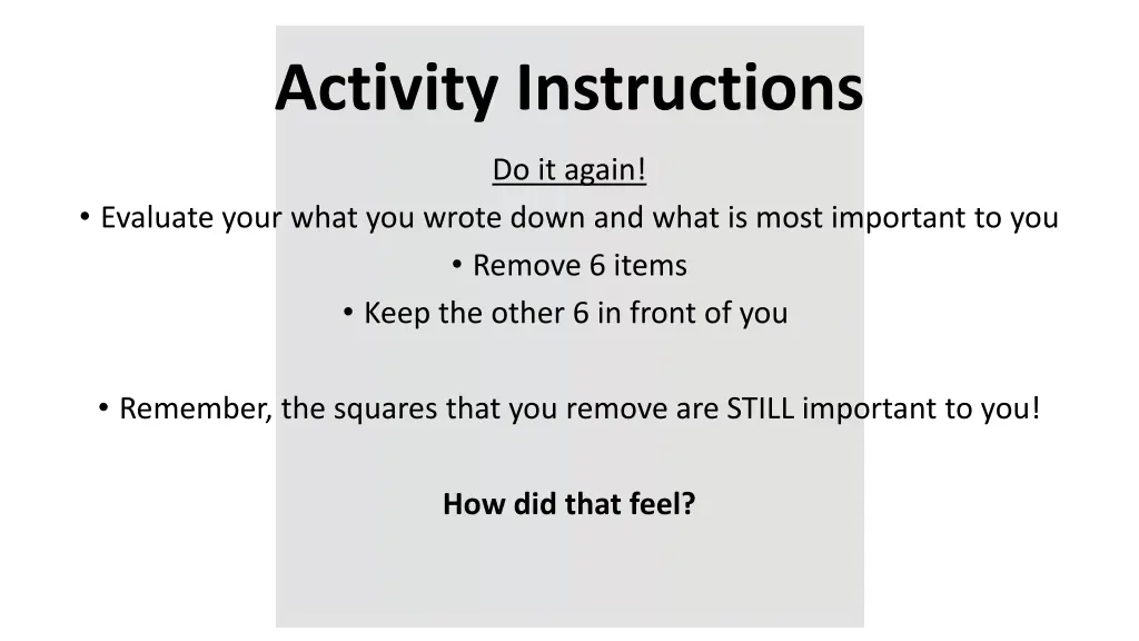 activity instructions 4