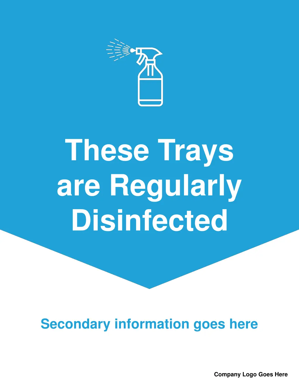 these trays are regularly disinfected