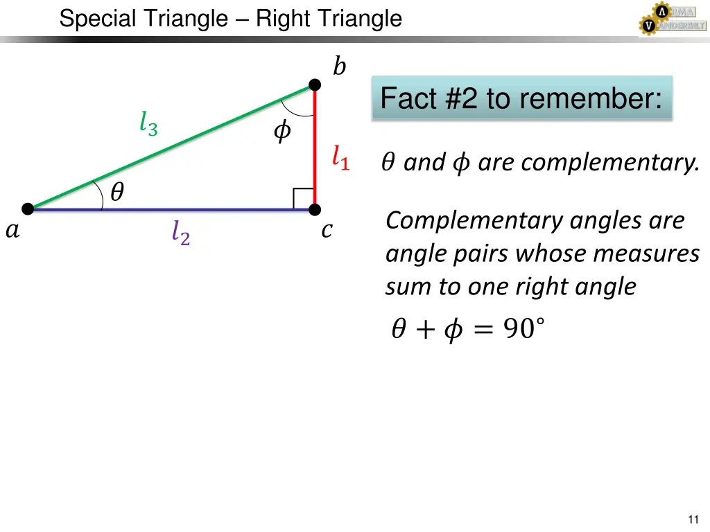 special triangle right triangle 2