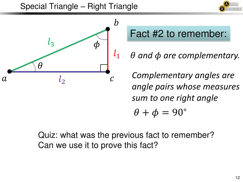 special triangle right triangle 3