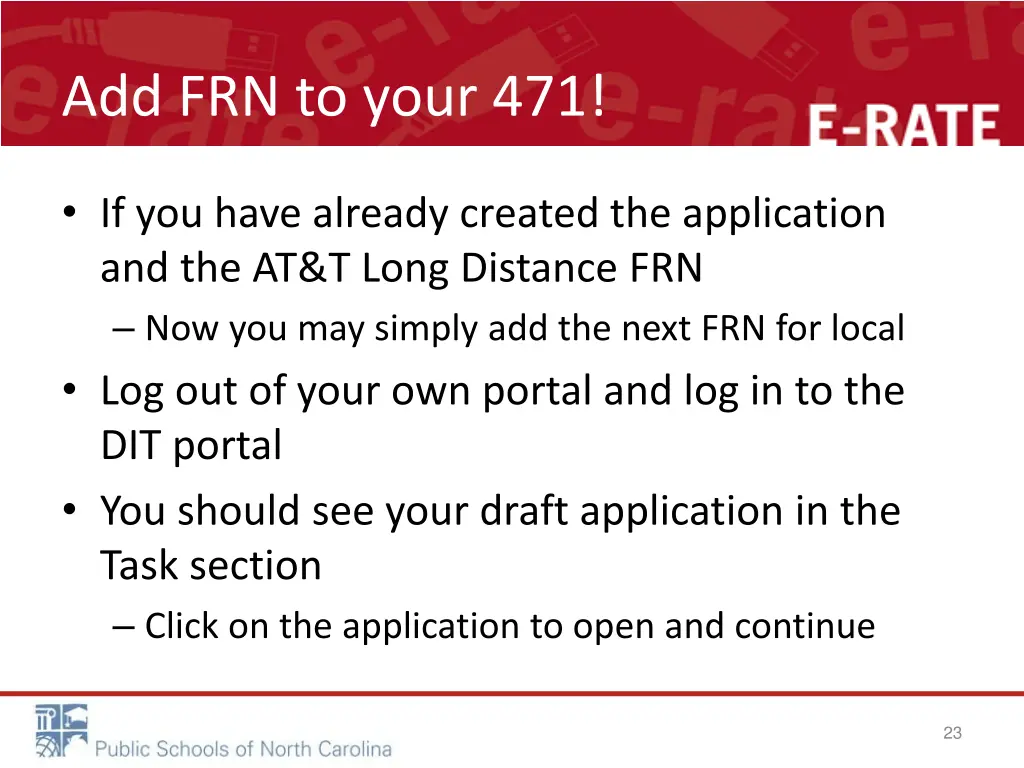 add frn to your 471