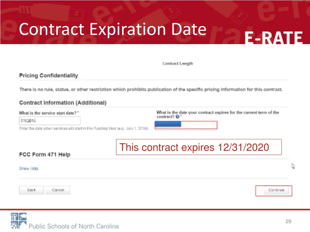 contract expiration date