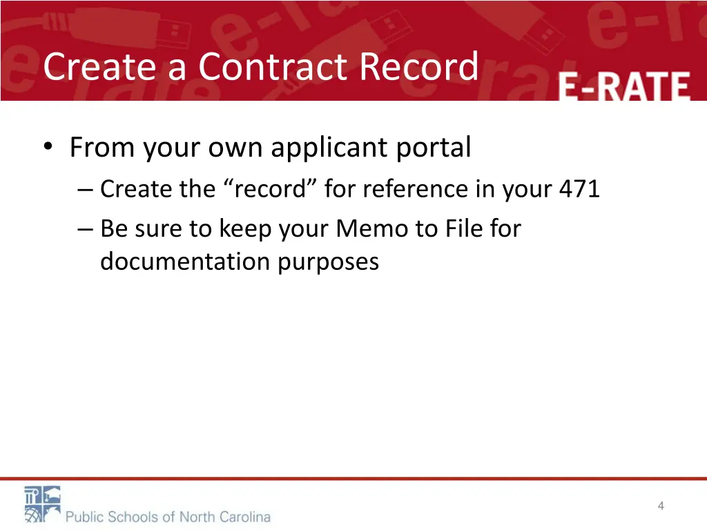 create a contract record