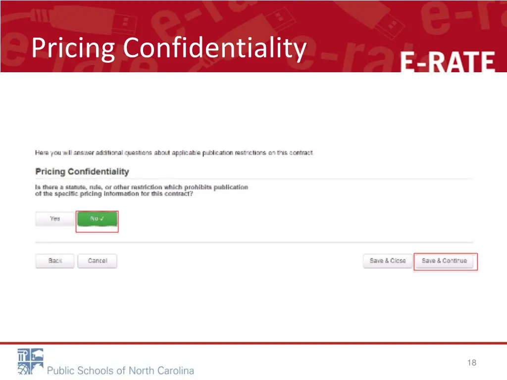 pricing confidentiality