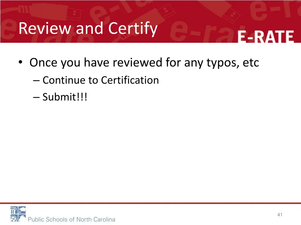 review and certify