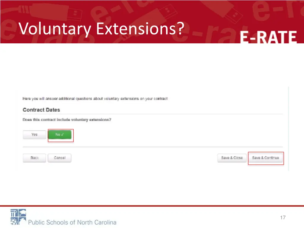 voluntary extensions