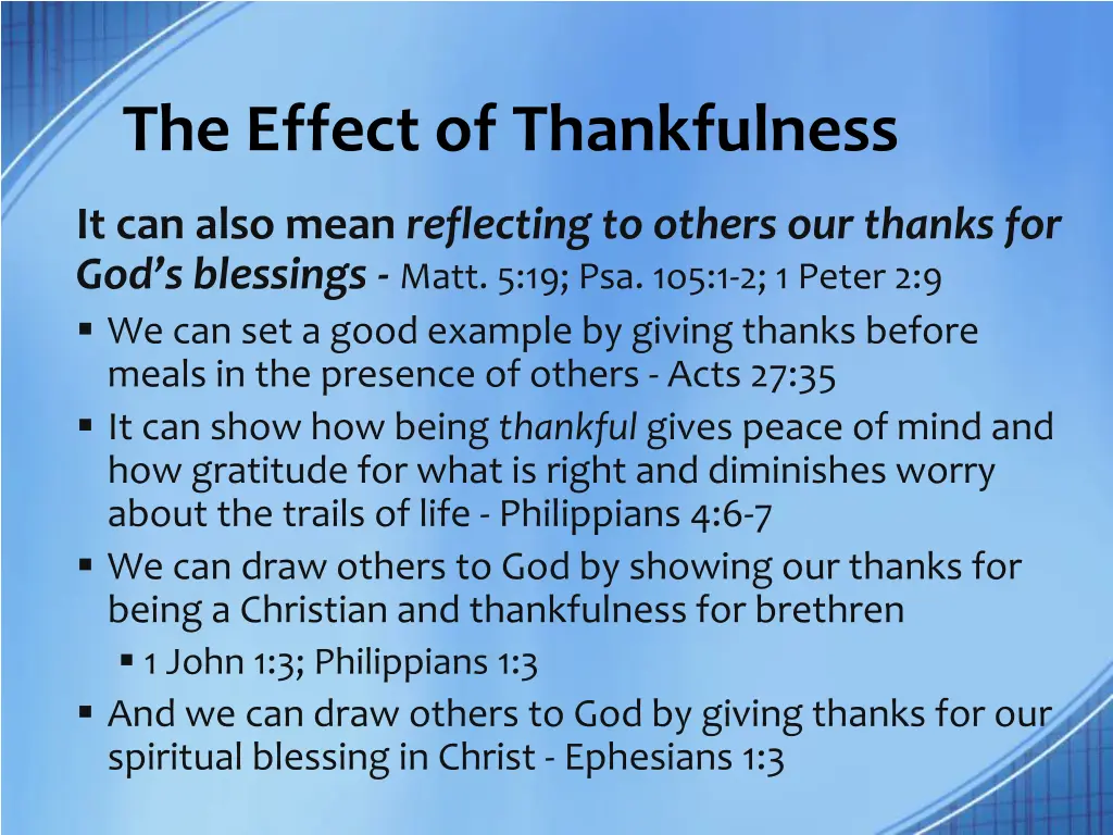 the effect of thankfulness 1