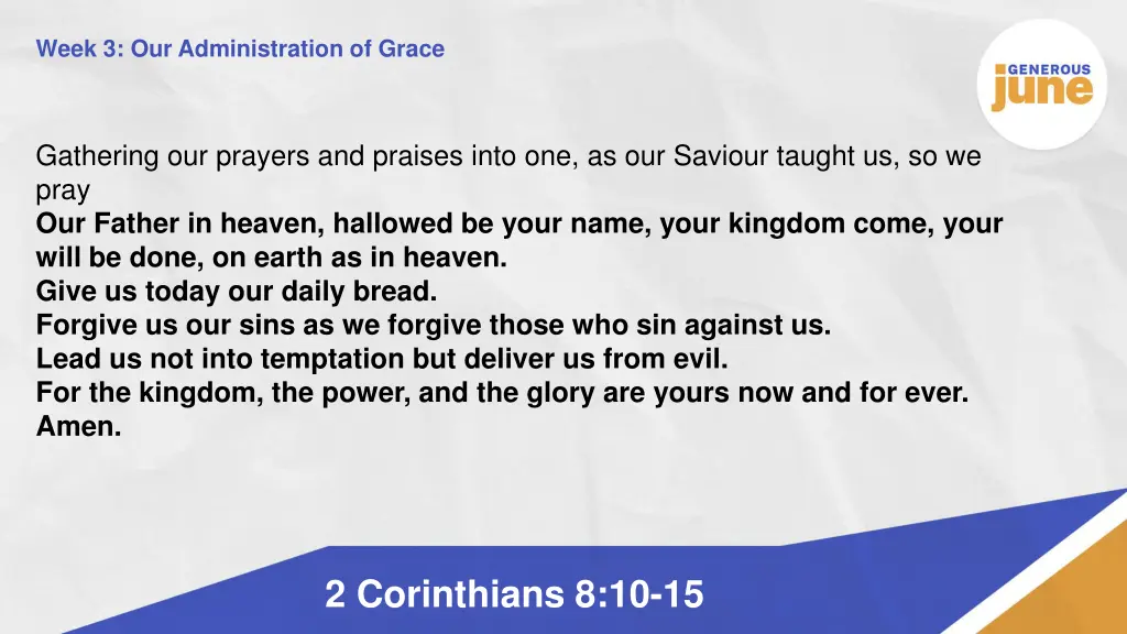 week 3 our administration of grace 12