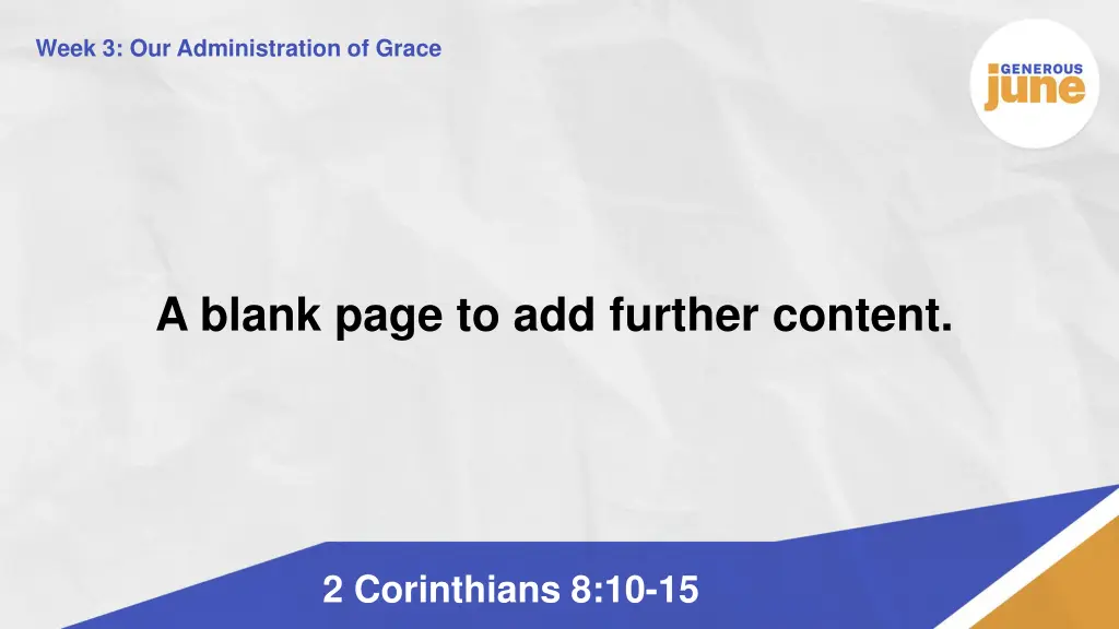 week 3 our administration of grace 17