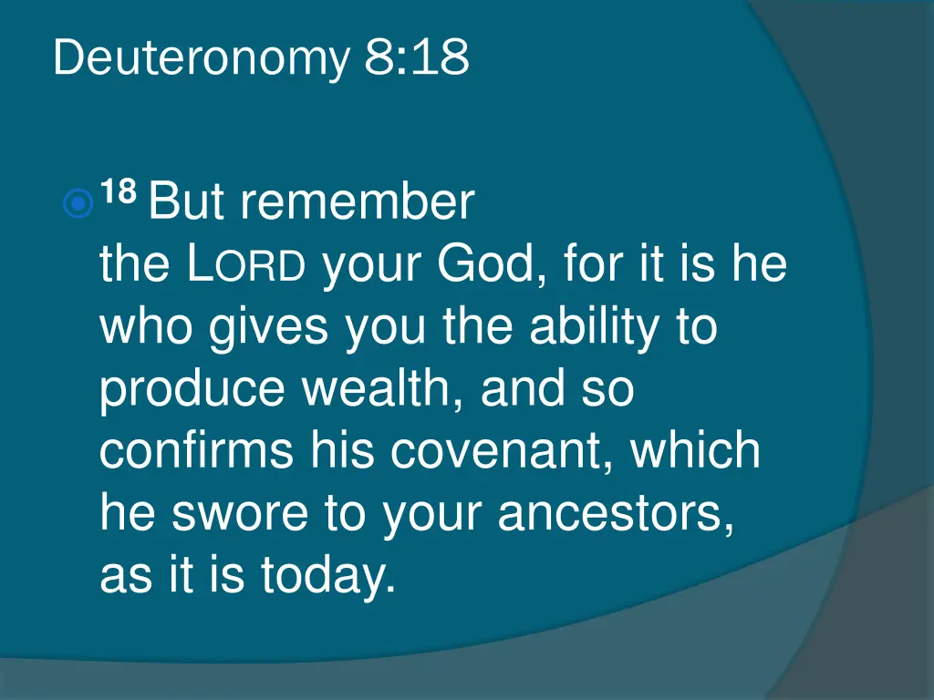 deuteronomy 8 18