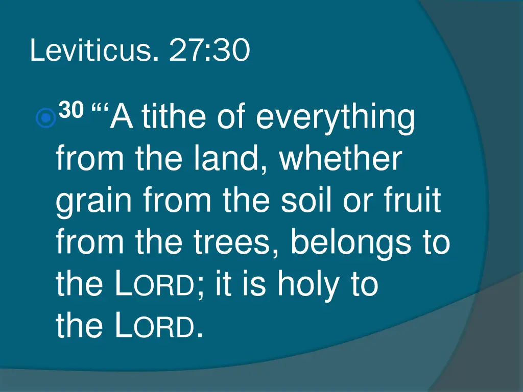 leviticus 27 30