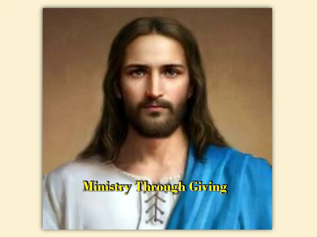 ministry through giving