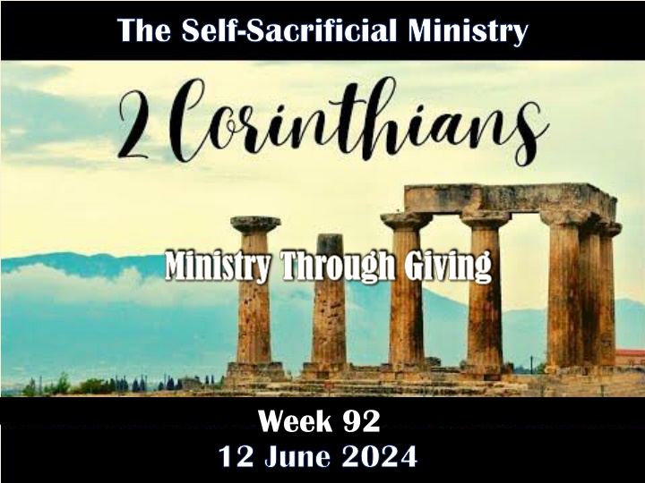 the self the self sacrificial ministry