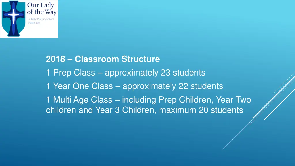 2018 classroom structure 1 prep class