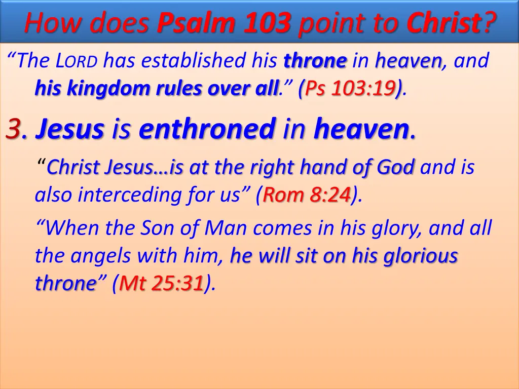 how does psalm 103 point to christ