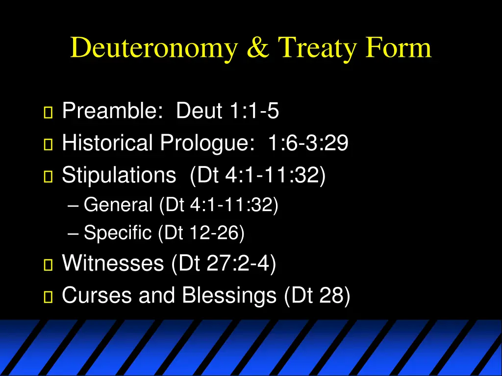 deuteronomy treaty form