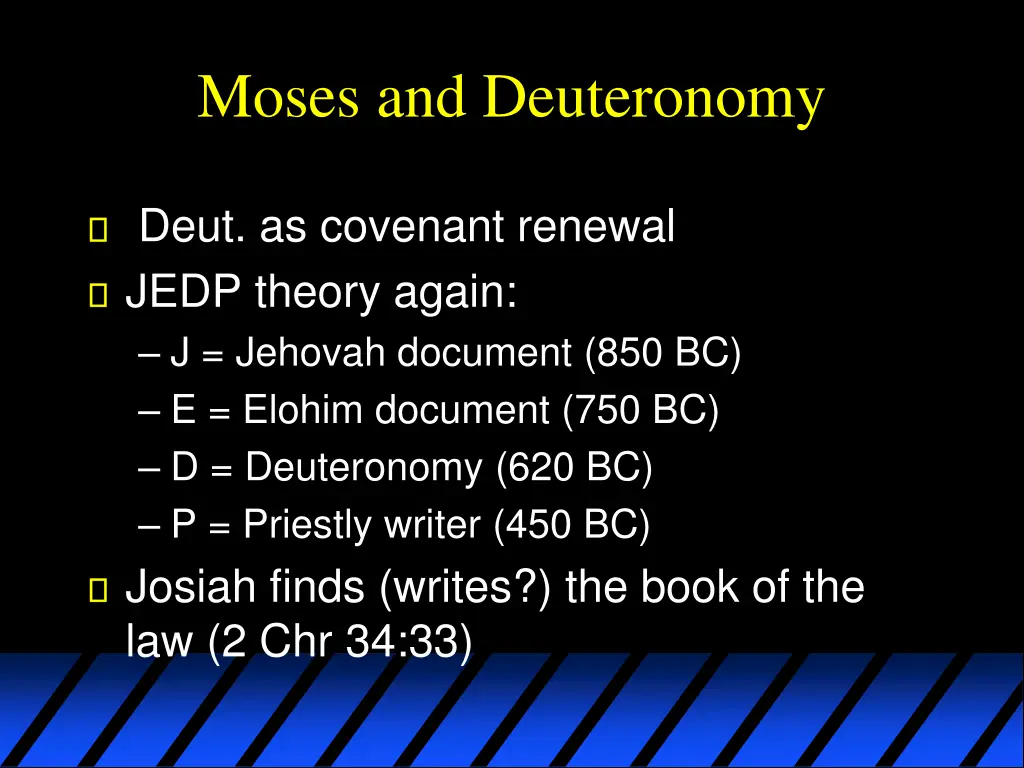 moses and deuteronomy