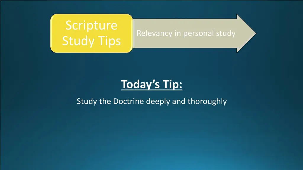 scripture study tips