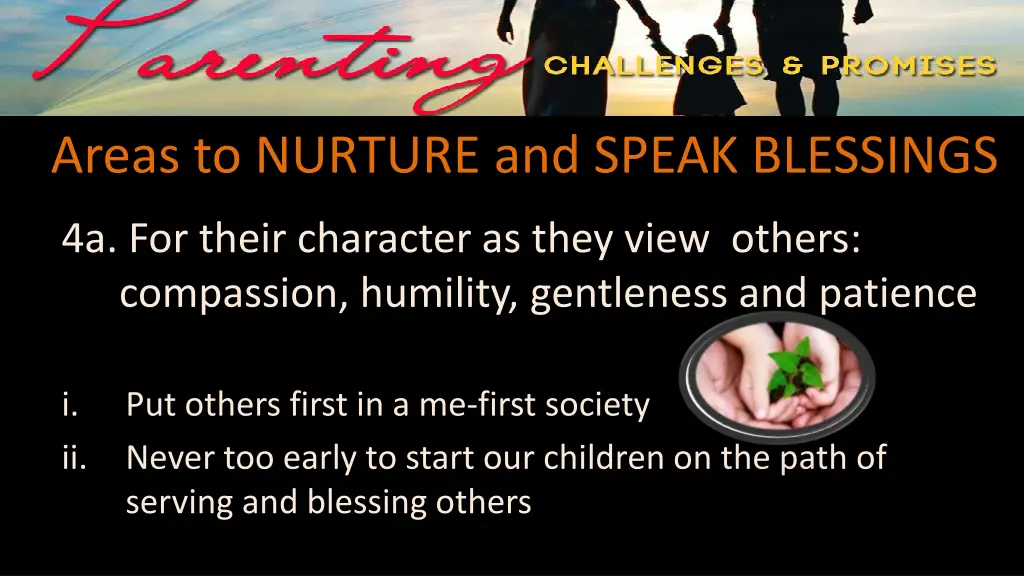 areas to nurture and speak blessings 6