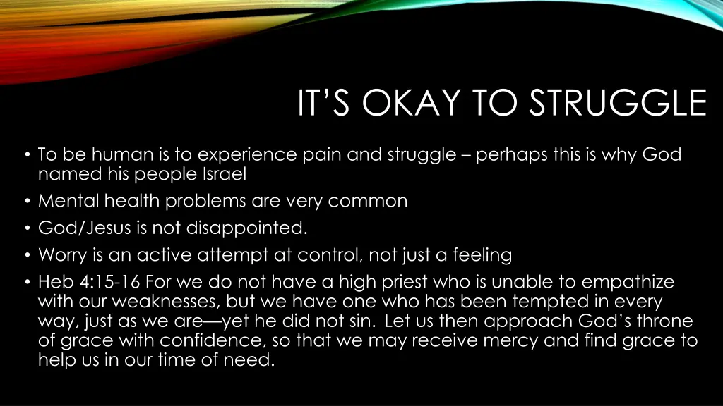 it s okay to struggle