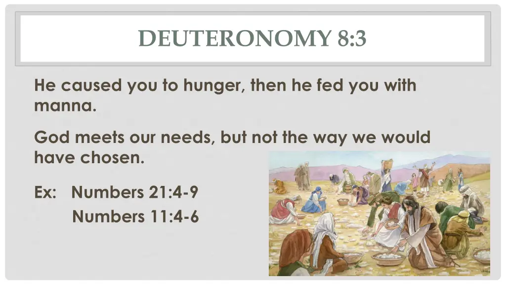 deuteronomy 8 3 2