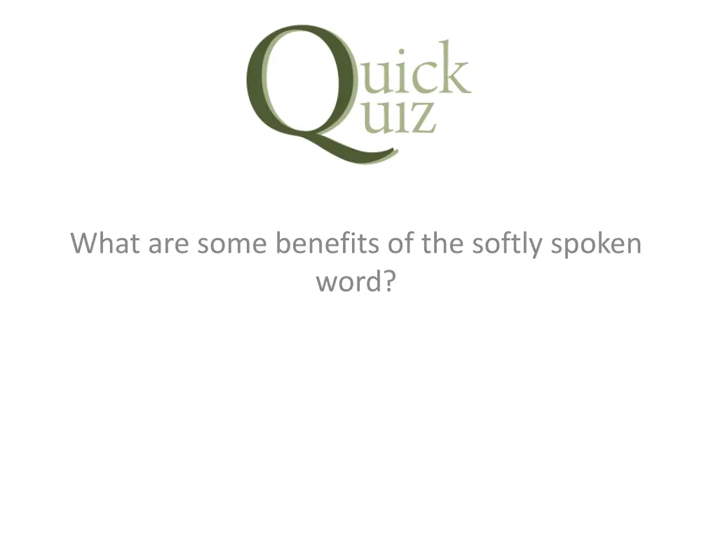 quick quiz 3