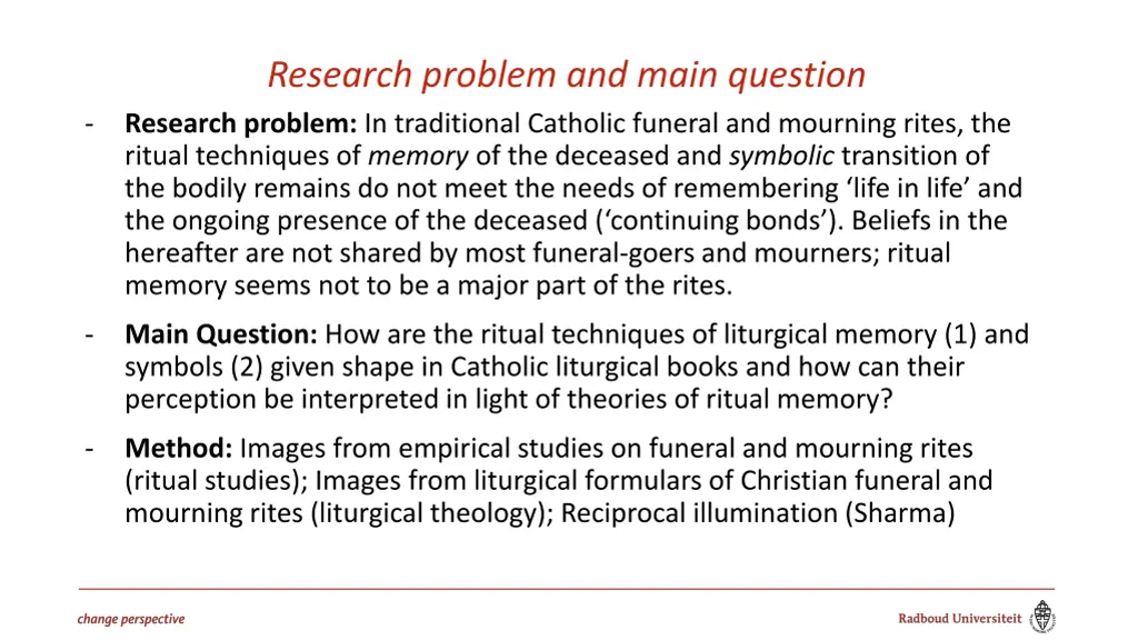 research problem and main question research