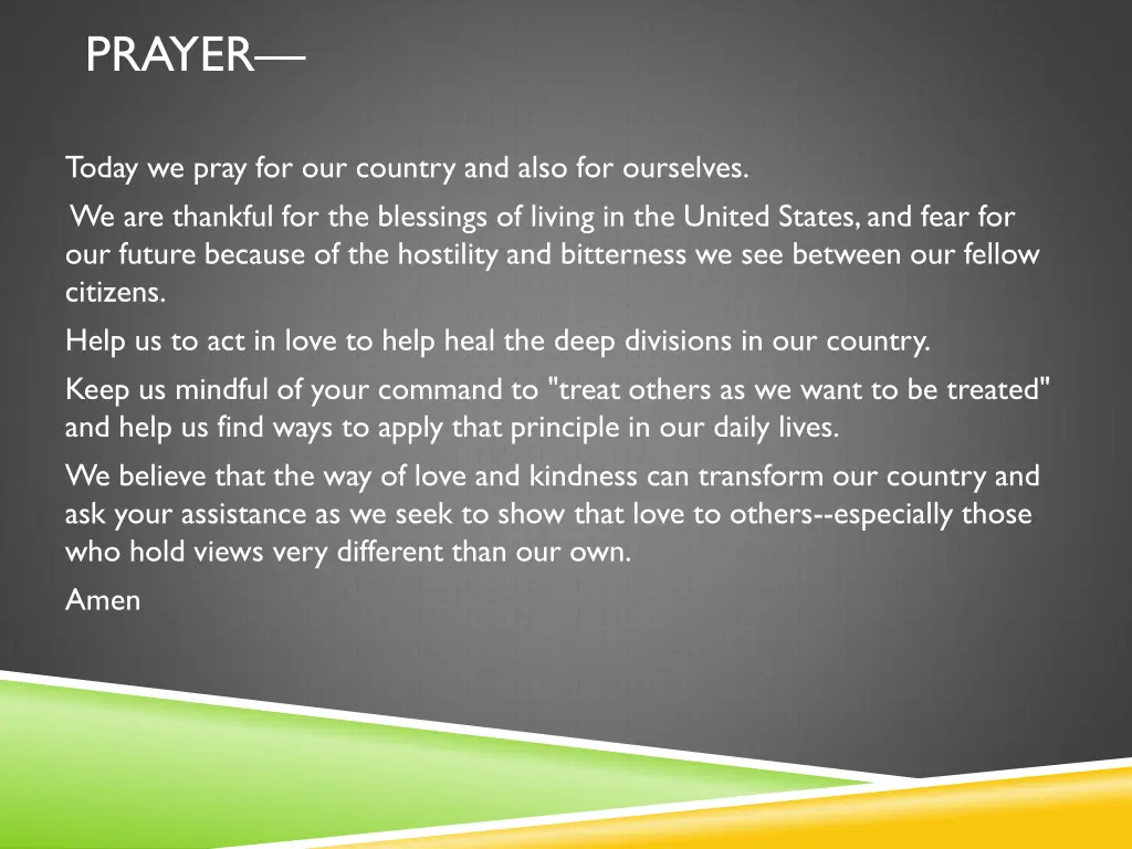 prayer