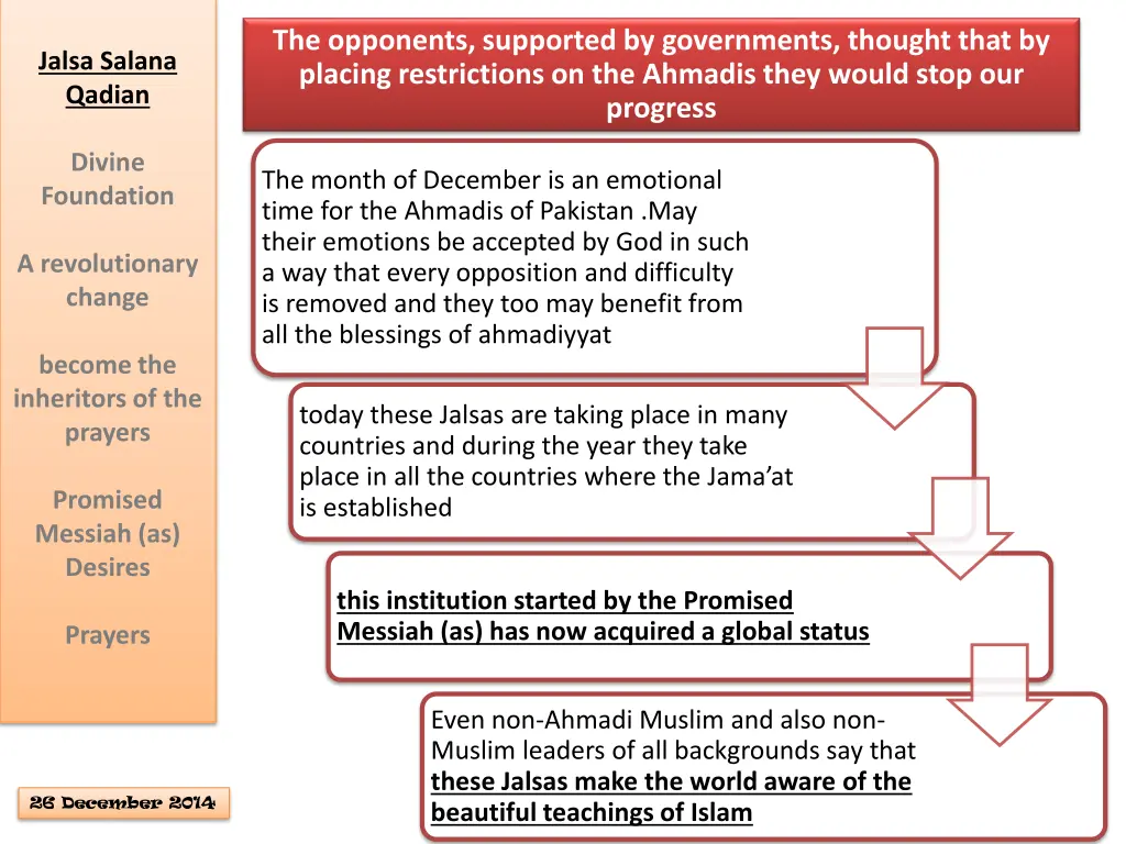 the opponents supported by governments thought