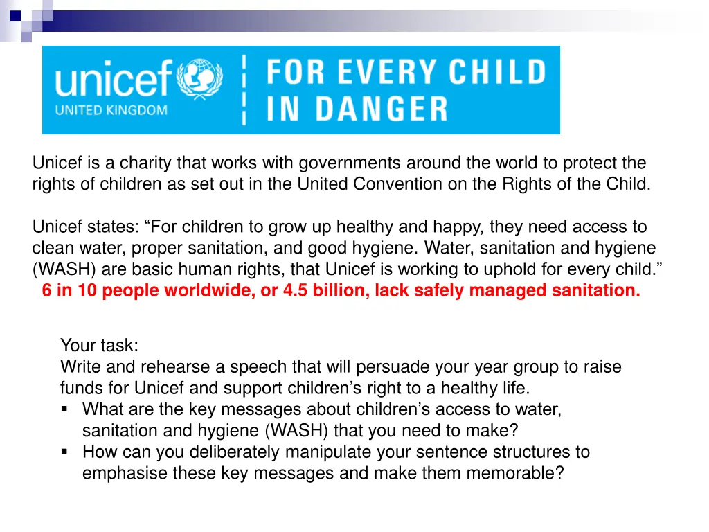 unicef is a charity that works with governments