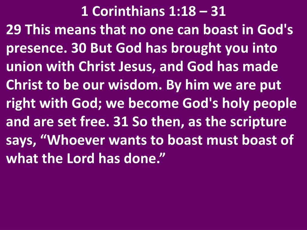 1 corinthians 1 18 31 4