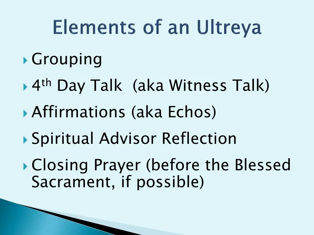 grouping 4 th day talk aka witness talk