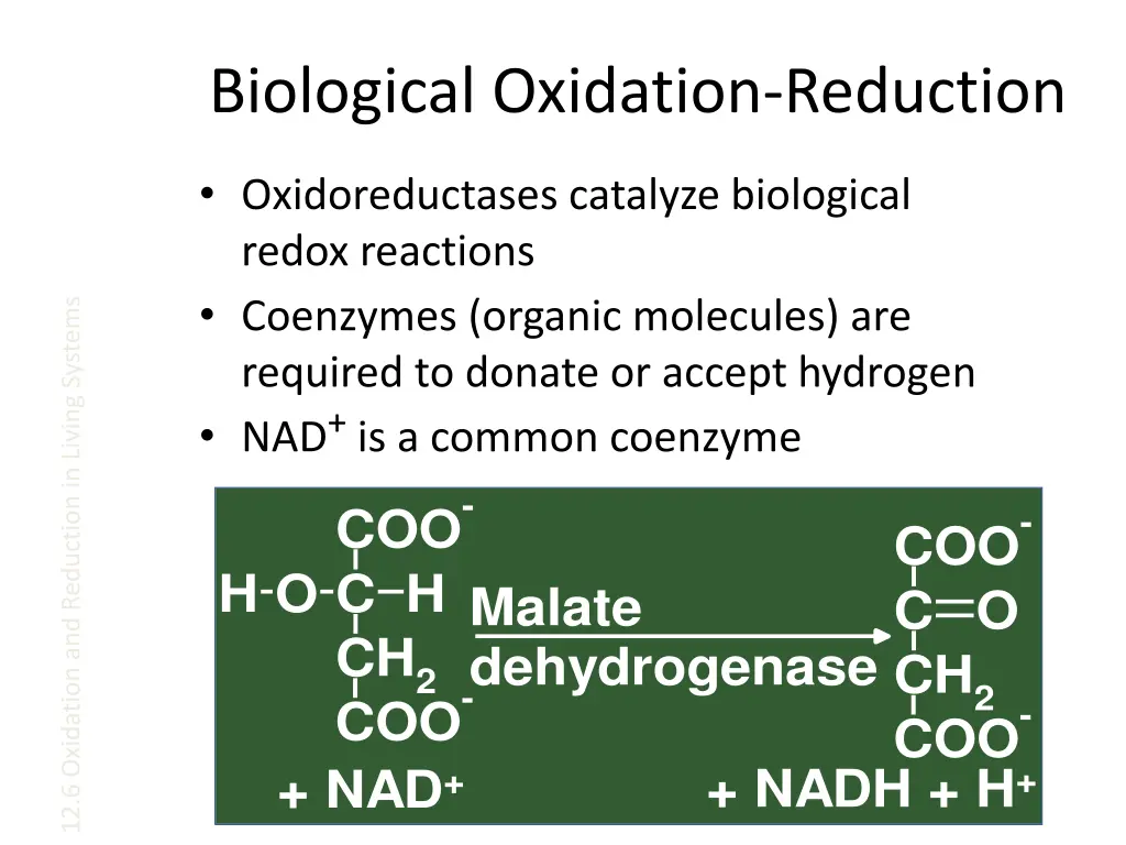 biological oxidation reduction