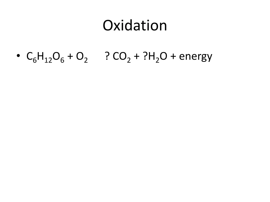 oxidation