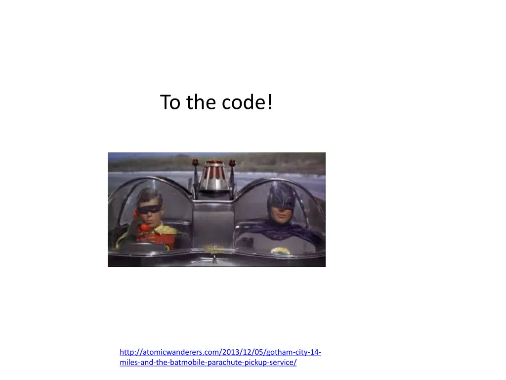 to the code