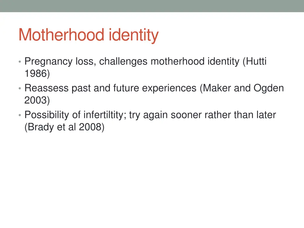 motherhood identity