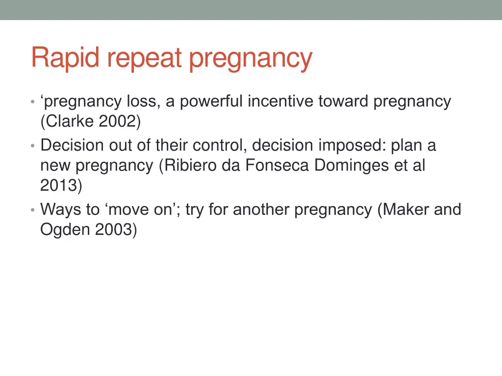 rapid repeat pregnancy