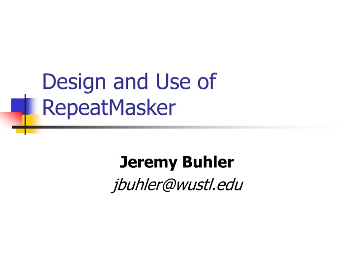 design and use of repeatmasker