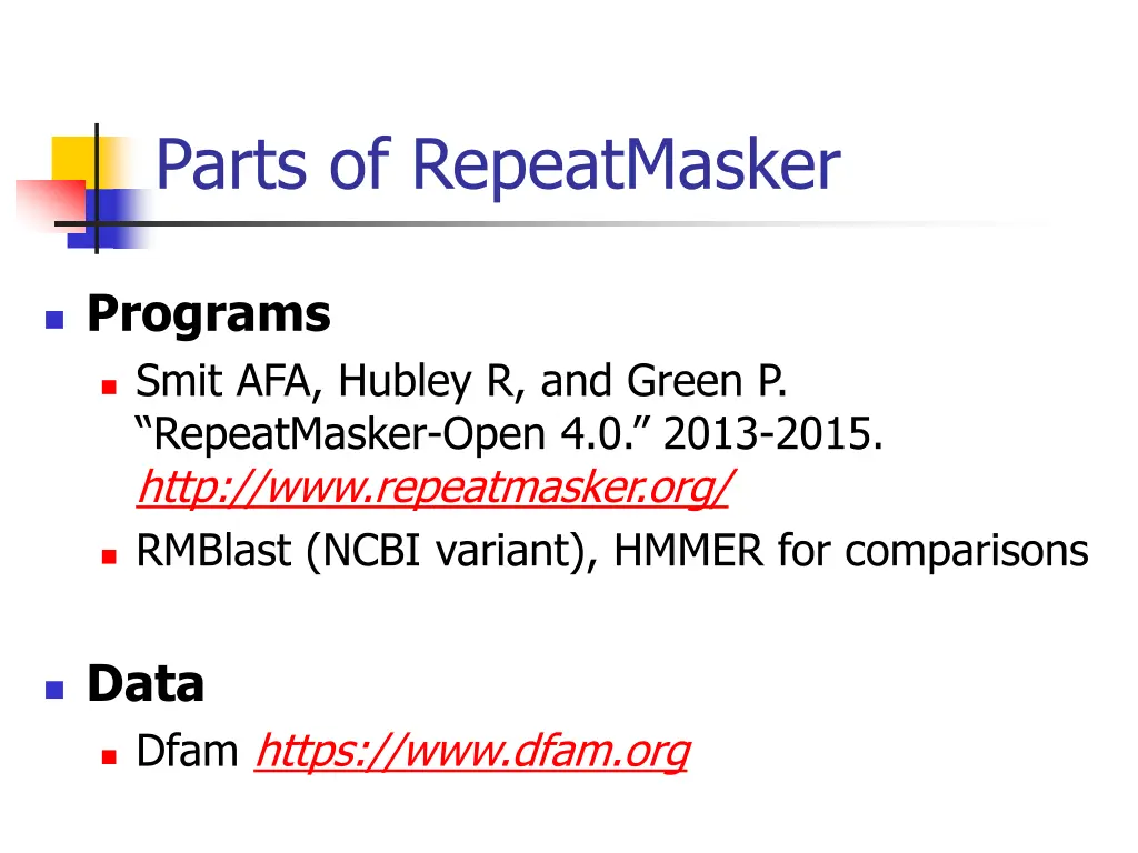 parts of repeatmasker