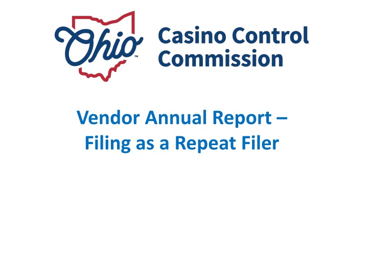 vendor annual report filing as a repeat filer