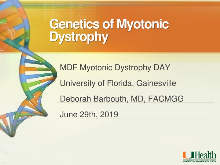 genetics of myotonic dystrophy