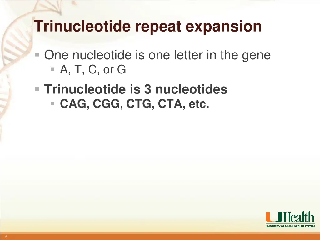 trinucleotide repeat expansion